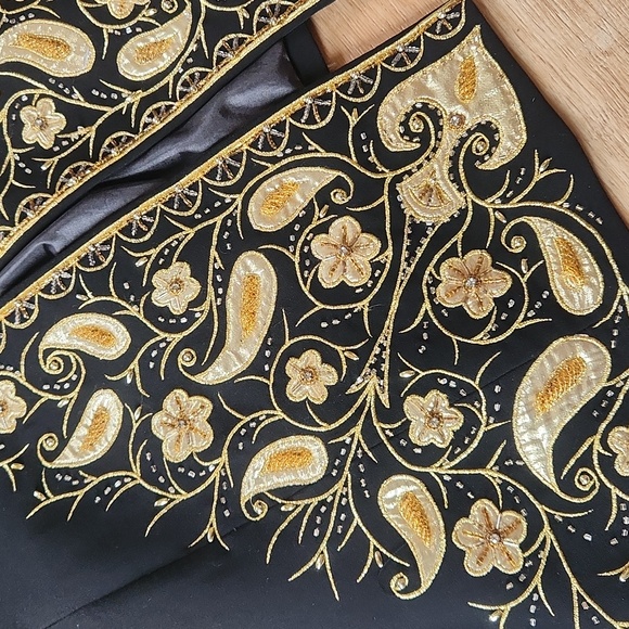 Vintage Ben Marc Int'l Embroidered Embellished Suit Blazer Size 18 - Picture 13 of 15